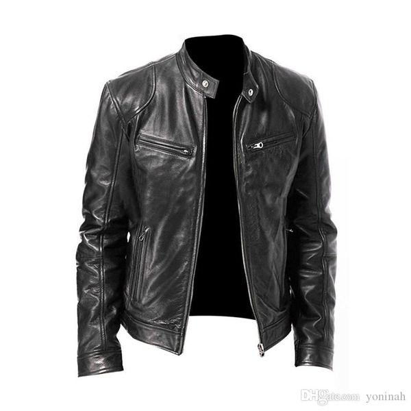 men leather jacket motorcycle coat male pu leather stand collar zipper up fashion streetwear bomber jacket big size 5xl, Black
men leather jacket motorcycle coat male pu leather stand collar zipper up fashion streetwear bomber jacket big size 5xl, Black