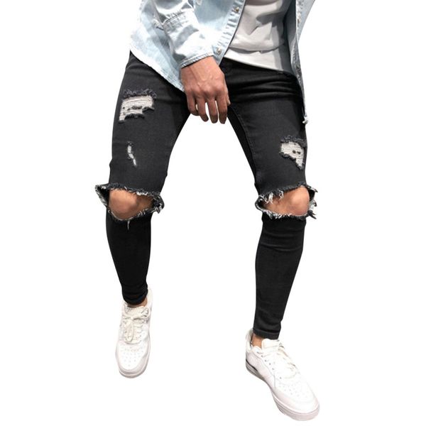 mens skinny stretch denim pants distressed ripped mid waist freyed slim fit jeans full length solid color trousers pencil pants, Black
mens skinny stretch denim pants distressed ripped mid waist freyed slim fit jeans full length solid color trousers pencil pants, Black