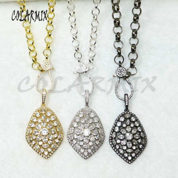 3 strands big zircon necklace metal chain big pendant necklace link chain fashion jewelry accessories 50578, Silver
3 strands big zircon necklace metal chain big pendant necklace link chain fashion jewelry accessories 50578, Silver