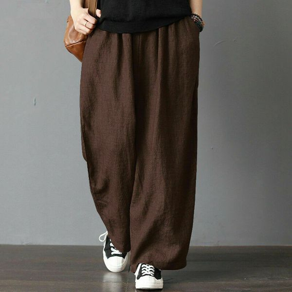 2020 new solid fashion men's cotton linen loose pants casual retro style wide leg pants trousers, Black
2020 new solid fashion men's cotton linen loose pants casual retro style wide leg pants trousers, Black
