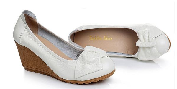 2019 women's shoes in spring and autumn with new style slope heel round head bowknot @56, Black
2019 women's shoes in spring and autumn with new style slope heel round head bowknot @56, Black
