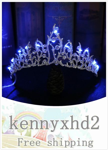 h1157 bridal wedding party crown luminous handmade headdress birthday crown dress with accessories bridal crown, White;golden
h1157 bridal wedding party crown luminous handmade headdress birthday crown dress with accessories bridal crown, White;golden