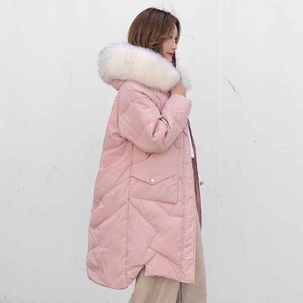 korean 2019 winter women's warm jacket coat winter white duck down jacket woman hooded and fur parka, Black
korean 2019 winter women's warm jacket coat winter white duck down jacket woman hooded and fur parka, Black