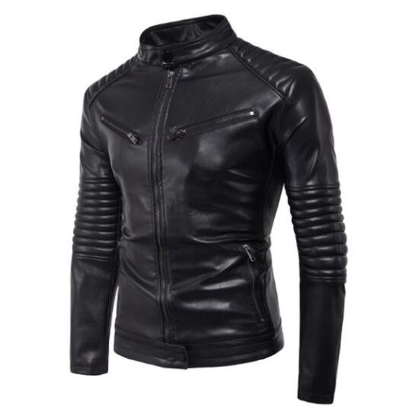 men's korean version of boutique special personality fashion spring autumn short collar handsome large size motorcycle leather coat / m, Black
men's korean version of boutique special personality fashion spring autumn short collar handsome large size motorcycle leather coat / m, Black