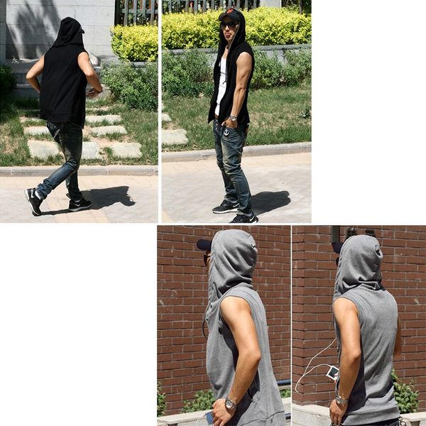 men's sportswear hoodies sleeveless plus size men solid color vest fashion coats cardigan hip hop hoodie size m-5xl men coats, Black;brown
men's sportswear hoodies sleeveless plus size men solid color vest fashion coats cardigan hip hop hoodie size m-5xl men coats, Black;brown