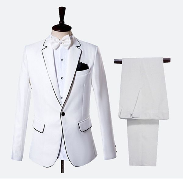 setwelldrees men's suits slim fit 2 pieces suits men tuxedo for man wedding groom party prom stage show costume male(jacket+pants), Black;gray
setwelldrees men's suits slim fit 2 pieces suits men tuxedo for man wedding groom party prom stage show costume male(jacket+pants), Black;gray
