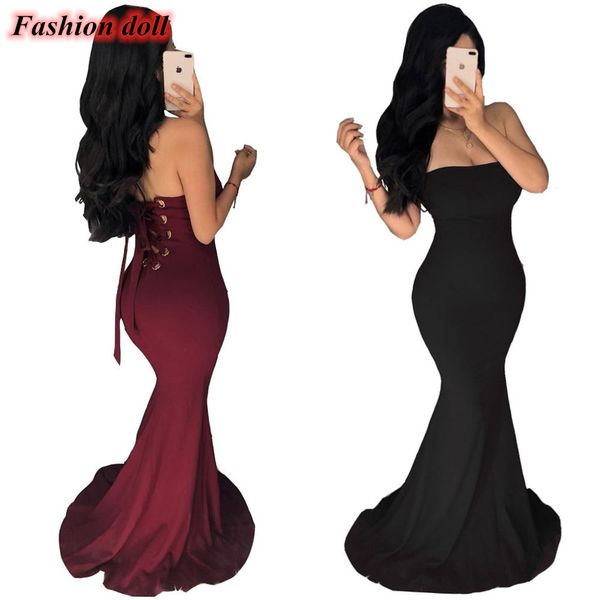 casual dresses bodycon party women strapless backless hollow out elegant solid trumpet floor-length dress vestidos robe femme, Black;gray
casual dresses bodycon party women strapless backless hollow out elegant solid trumpet floor-length dress vestidos robe femme, Black;gray