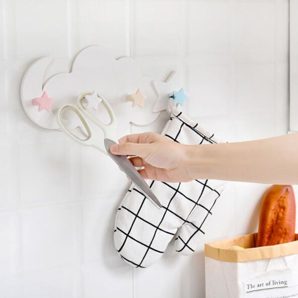 creative star moon cloud shape wall decorative hooks for hanging clothes coat hanger key holder
creative star moon cloud shape wall decorative hooks for hanging clothes coat hanger key holder