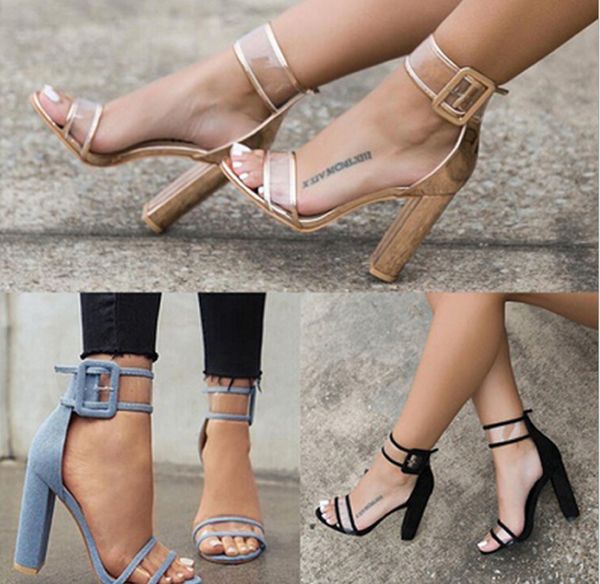 rough with open toe sandals europe & us explosion models 2019 new hollow buckle high heel women's sandals shoes, Black
rough with open toe sandals europe & us explosion models 2019 new hollow buckle high heel women's sandals shoes, Black