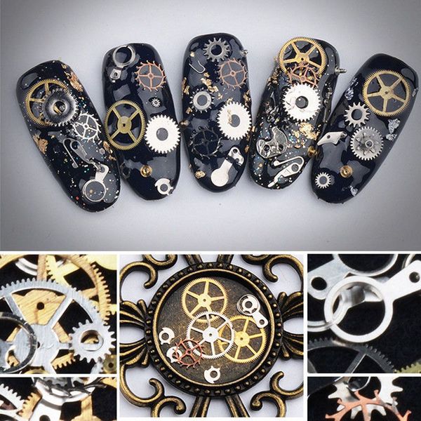 3d cool metal machinery gear nail art stickers gold metallic charms diy decoration manicure tools, Black
3d cool metal machinery gear nail art stickers gold metallic charms diy decoration manicure tools, Black
