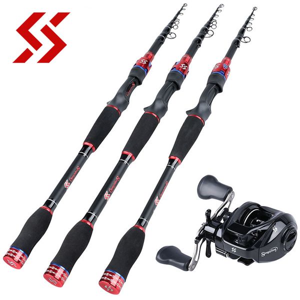 sougayilang fishing rod combo carbon fiber lure rod 1.8m 2.1m 2.4m + 7.2:1 12+1bb baitcasting reel fishing tackle
sougayilang fishing rod combo carbon fiber lure rod 1.8m 2.1m 2.4m + 7.2:1 12+1bb baitcasting reel fishing tackle