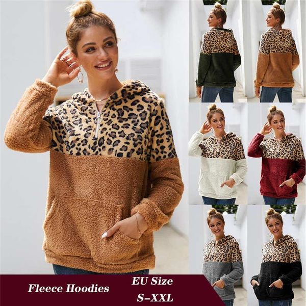 womens thicken shirts autumn warm leopard hoodies sweatshirt fashion kangaroo pocket female sweatshirts casual outwear winter clothe s-xxl, Black
womens thicken shirts autumn warm leopard hoodies sweatshirt fashion kangaroo pocket female sweatshirts casual outwear winter clothe s-xxl, Black
