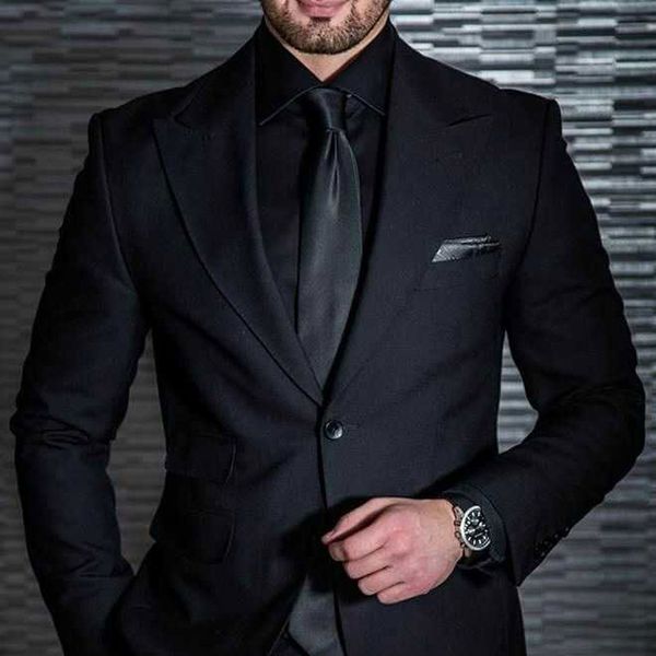 black men suits custom made peaked lapel wedding suits for man slim fit formal evening party groom wear prom tuxedos blazer jacket+pants, Black;gray
black men suits custom made peaked lapel wedding suits for man slim fit formal evening party groom wear prom tuxedos blazer jacket+pants, Black;gray