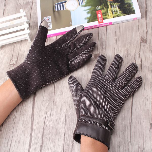 q new arrival men gloves wrist plaid fashion thermal winter glove plus velvet cashmere mittens male' screen luvas, Blue;gray
q new arrival men gloves wrist plaid fashion thermal winter glove plus velvet cashmere mittens male' screen luvas, Blue;gray