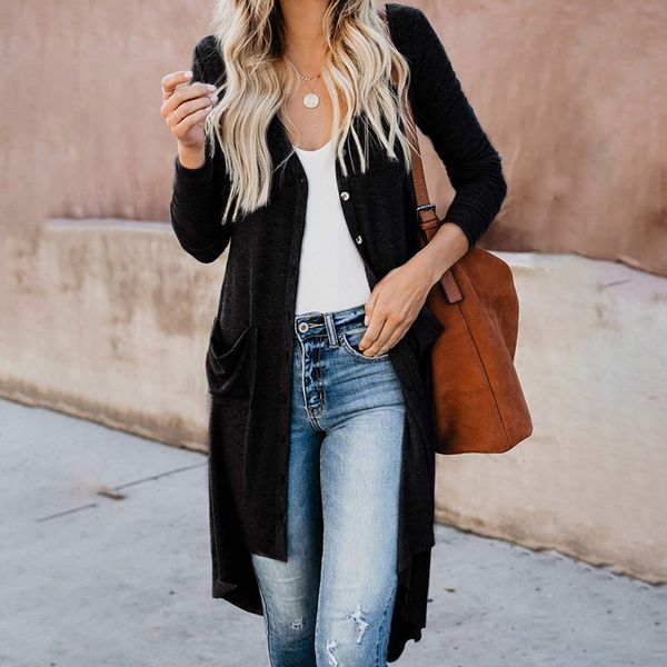 ladies fashion knitted coat solid color knit cardigan coat long sleeve irregular loose casual fall warm open stitch long jacket, Black;brown
ladies fashion knitted coat solid color knit cardigan coat long sleeve irregular loose casual fall warm open stitch long jacket, Black;brown
