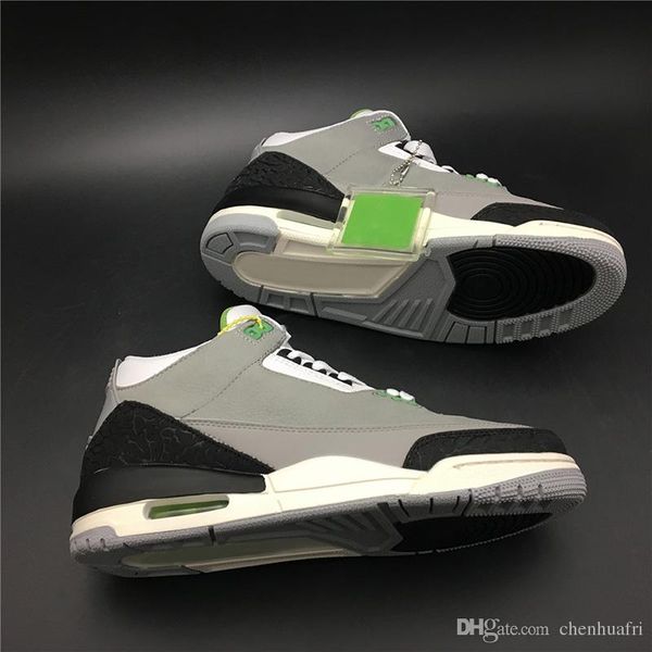 New Release Chlorophyll Basketball Shoes 3s Grey Apple Green Upper Leather Mens Trainers Sports Sneakers With Double Boxed
New Release Chlorophyll Basketball Shoes 3s Grey Apple Green Upper Leather Mens Trainers Sports Sneakers With Double Boxed