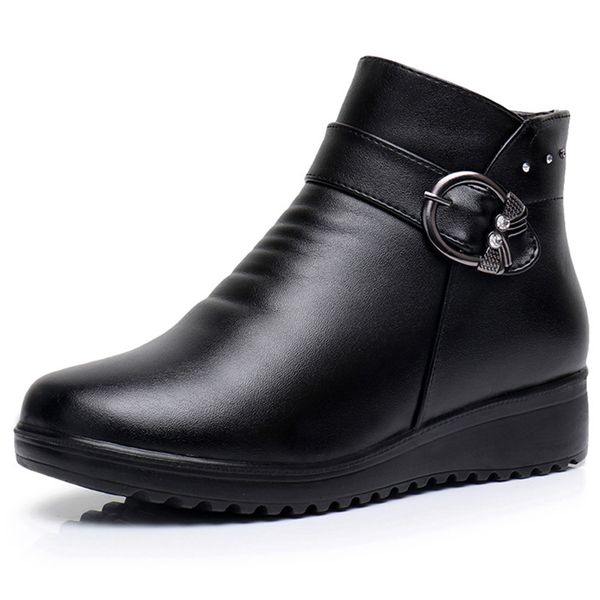 winter autumn woman fashions snow boots women's casual ankle boots mother flat warm non-slip cotton shoes female shoes, Black
winter autumn woman fashions snow boots women's casual ankle boots mother flat warm non-slip cotton shoes female shoes, Black