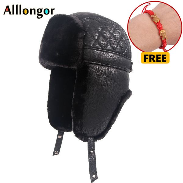 2019 winter leather pilot cap faxu fur russian ushanka hats earflap bomber hat men black snow hats y200110, Blue;gray
2019 winter leather pilot cap faxu fur russian ushanka hats earflap bomber hat men black snow hats y200110, Blue;gray