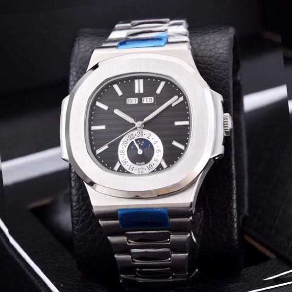 2019 new 41mm with day and date 5711 men's sport watches mechanical wrist watches transparent structure design stainless steel wristwat, Slivery;brown
2019 new 41mm with day and date 5711 men's sport watches mechanical wrist watches transparent structure design stainless steel wristwat, Slivery;brown
