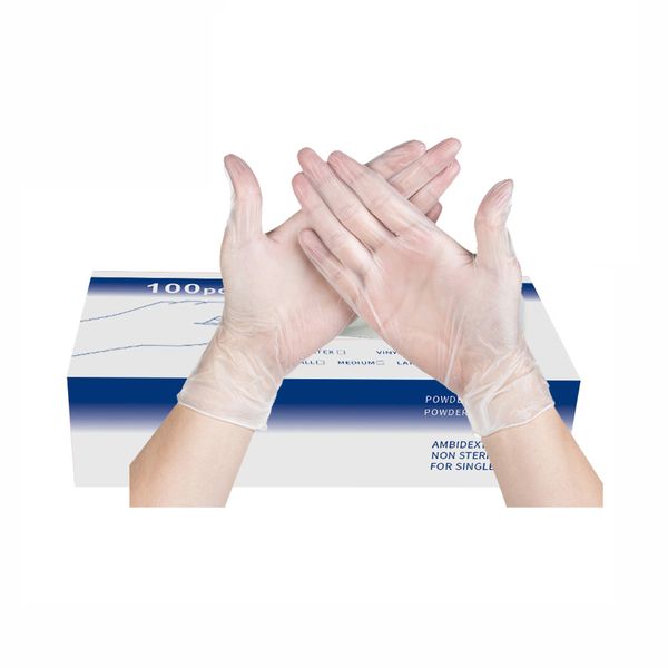 100pcs disposable gloves clear vinyl gloves latex powder-protective glove pvc cleaning health care gloves for kitchen cooking
100pcs disposable gloves clear vinyl gloves latex powder-protective glove pvc cleaning health care gloves for kitchen cooking