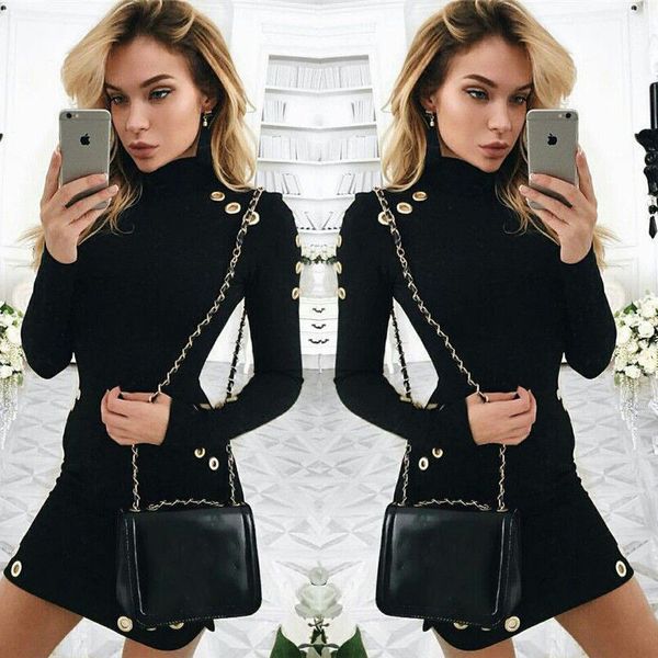 длинные рукава платья женщины платья bodycon женщин дамы вечернее мини-платье sexy high neck мини платье перевозка груза падения дизайнер од, Black;gray 
длинные рукава платья женщины платья bodycon женщин дамы вечернее мини-платье sexy high neck мини платье перевозка груза падения дизайнер од, Black;gray