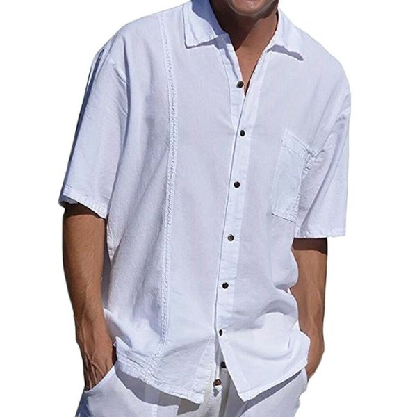 2019 new summer linen shirt casual men's short sleeved shirts breathes cool hawaiian shirt loose european size
2019 new summer linen shirt casual men's short sleeved shirts breathes cool hawaiian shirt loose european size