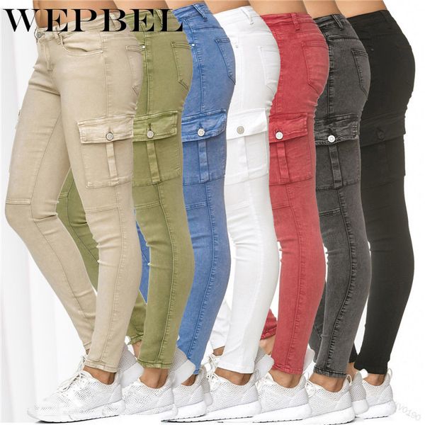 wepbel women pencil denim pants skinny fashion casual full length pockets zippers new mid waist ladies pants trousers, Blue
wepbel women pencil denim pants skinny fashion casual full length pockets zippers new mid waist ladies pants trousers, Blue