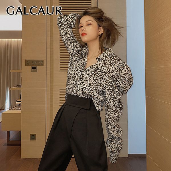 galcaur black leopard women's shirt lapel collar puff long sleeve korean casual female blouses 2019 autumn fashion new clothes, White
galcaur black leopard women's shirt lapel collar puff long sleeve korean casual female blouses 2019 autumn fashion new clothes, White