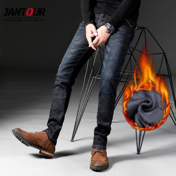 jantour brand classic men's winter jeans 2019 new business casual black blue elastic slim jean fit warm denim trousers male
jantour brand classic men's winter jeans 2019 new business casual black blue elastic slim jean fit warm denim trousers male