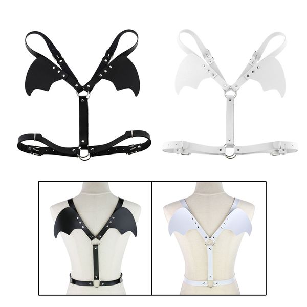 2 colors ladies epaulette punk gothic shoulder wing harness caged wing shoulder harness, Black;white
2 colors ladies epaulette punk gothic shoulder wing harness caged wing shoulder harness, Black;white