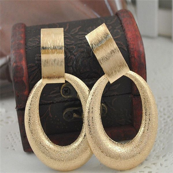 wholesale-arrival gold dangle earrings european and american fashion jewelry simple 18k gold plated metal big drop earrings, Silver
wholesale-arrival gold dangle earrings european and american fashion jewelry simple 18k gold plated metal big drop earrings, Silver