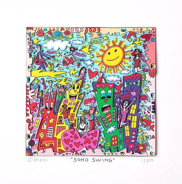 james rizzi - soho swing home decor handpainted oil painting on canvas wall art canvas pictures 191222
james rizzi - soho swing home decor handpainted oil painting on canvas wall art canvas pictures 191222