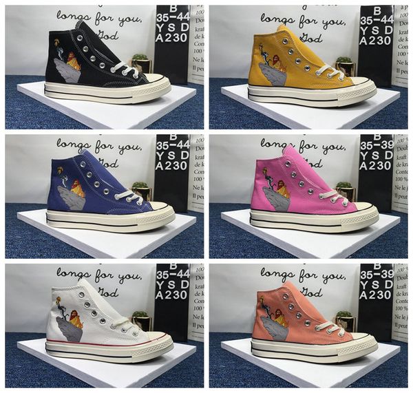 

2019 new converse chuck 1970s x lion king converses shoes sneakers designer mens women canvas casual shoes 36-44, Black