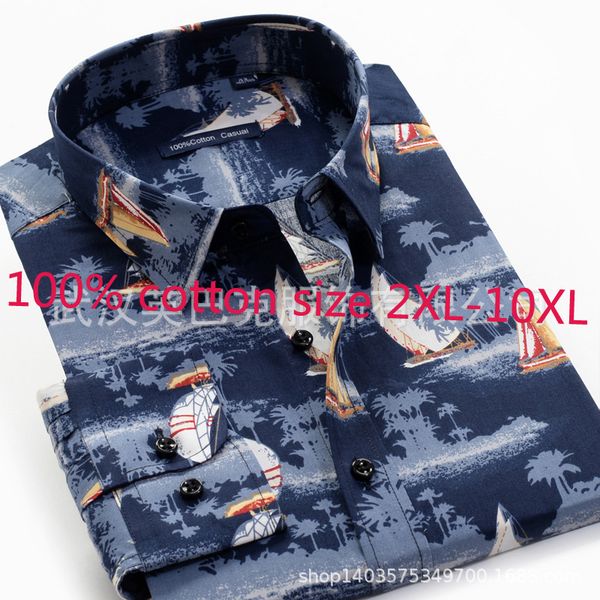 new fashion 100%pure cotton printing flowers long sleeve autumn casual shirts super large plus size 2xl-6xl7xl8xl9xl10xl 42-50, White;black
new fashion 100%pure cotton printing flowers long sleeve autumn casual shirts super large plus size 2xl-6xl7xl8xl9xl10xl 42-50, White;black