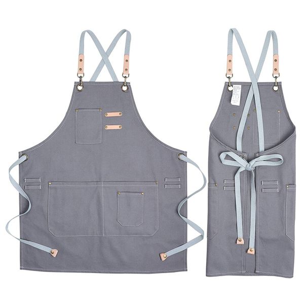 sleeveless apron canvas over wax waterproof apron cafe hanging neck half-length apron
sleeveless apron canvas over wax waterproof apron cafe hanging neck half-length apron