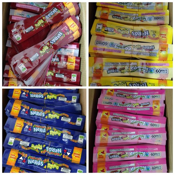 nerds rope empty gummy candy bag plastic edibles retail packaging 4 styles medicated smell proof bags three edge-sealing bag foil food pack
nerds rope empty gummy candy bag plastic edibles retail packaging 4 styles medicated smell proof bags three edge-sealing bag foil food pack