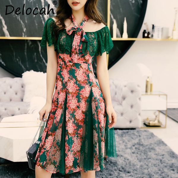 delocah new 2019 women spring summer dress runway fashion designer short sleeve v-neck lace mesh overlay elegant dresses, Black;gray
delocah new 2019 women spring summer dress runway fashion designer short sleeve v-neck lace mesh overlay elegant dresses, Black;gray