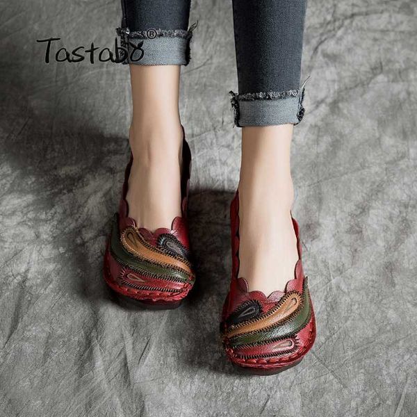 tastabo genuine leather shoes handmade soft comfortable shoes casual women's red green flats tail feather pattern upper, Black
tastabo genuine leather shoes handmade soft comfortable shoes casual women's red green flats tail feather pattern upper, Black