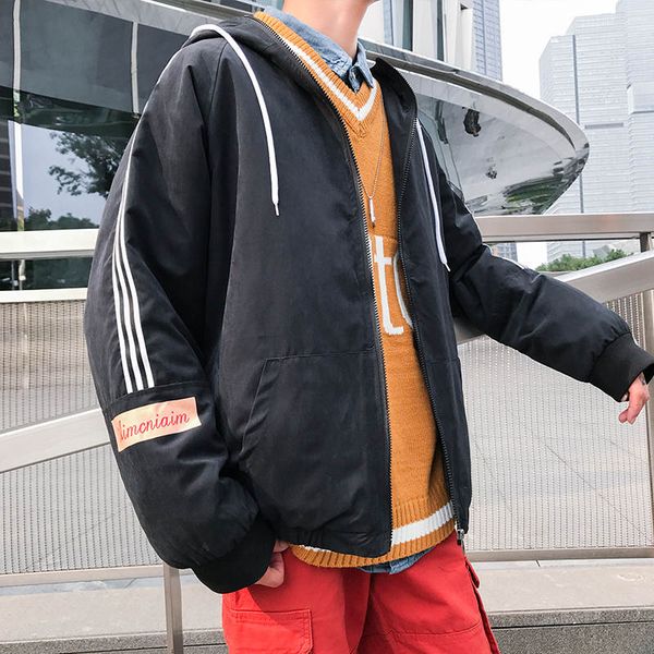 men's jacket autumn and winter clothing 2019 new korean version of fashionable, handsome, leisure jacket ins cotton suit, Black
men's jacket autumn and winter clothing 2019 new korean version of fashionable, handsome, leisure jacket ins cotton suit, Black