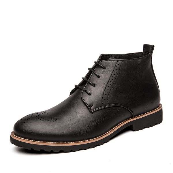big size 38-46 fashion outdoor men casual boots leather comfortable casual men ankle wedding schoes boots men t200305, Black
big size 38-46 fashion outdoor men casual boots leather comfortable casual men ankle wedding schoes boots men t200305, Black