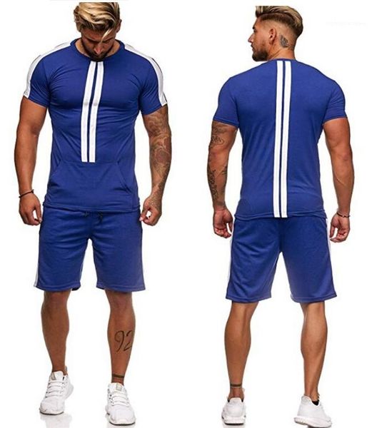 piece shorts sports loose short sleeved crew neck fashion mens tracksuits striped mens designer tracksuits casual two, Gray 
piece shorts sports loose short sleeved crew neck fashion mens tracksuits striped mens designer tracksuits casual two, Gray