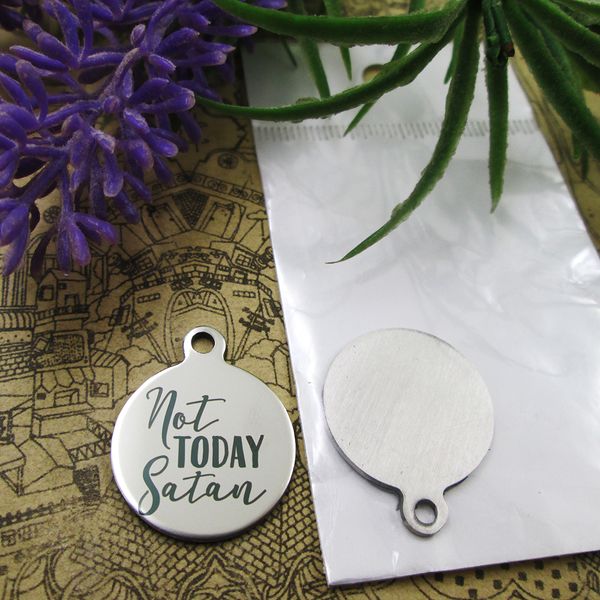 40pcs--"not today satan"stainless steel charms more style for choosing diy charms pendants for necklace, Bronze;silver
40pcs--"not today satan"stainless steel charms more style for choosing diy charms pendants for necklace, Bronze;silver