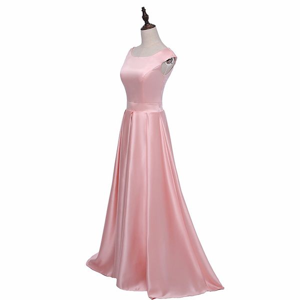 new arrival satin light pink bridesmaid dresses a-line long maid of honor dresses zipper up back guest of wedding dresses, White;pink
new arrival satin light pink bridesmaid dresses a-line long maid of honor dresses zipper up back guest of wedding dresses, White;pink