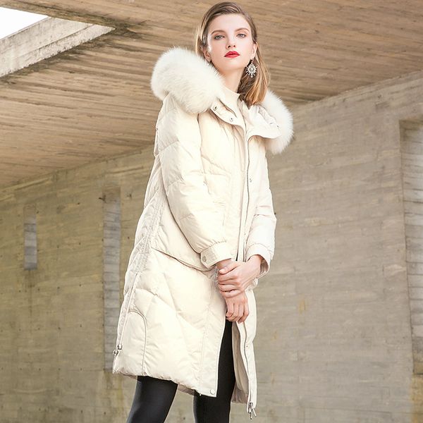 winter down women's mid length 2018 new women's wear, big yards, beige loose knees, big hair collar thickening, Black
winter down women's mid length 2018 new women's wear, big yards, beige loose knees, big hair collar thickening, Black