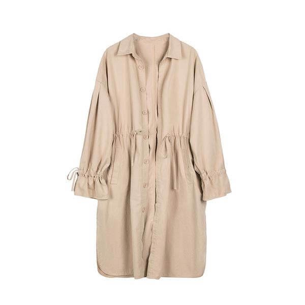 promotiautumn new long-sleeved korean version of the long paragraph over the knee coat loose wild jacket female, Tan;black
promotiautumn new long-sleeved korean version of the long paragraph over the knee coat loose wild jacket female, Tan;black