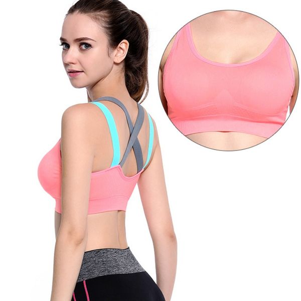 wholesale woman's pro padded compression bra sportswear spaghetti strap fast dry elastic tank bra, White
wholesale woman's pro padded compression bra sportswear spaghetti strap fast dry elastic tank bra, White