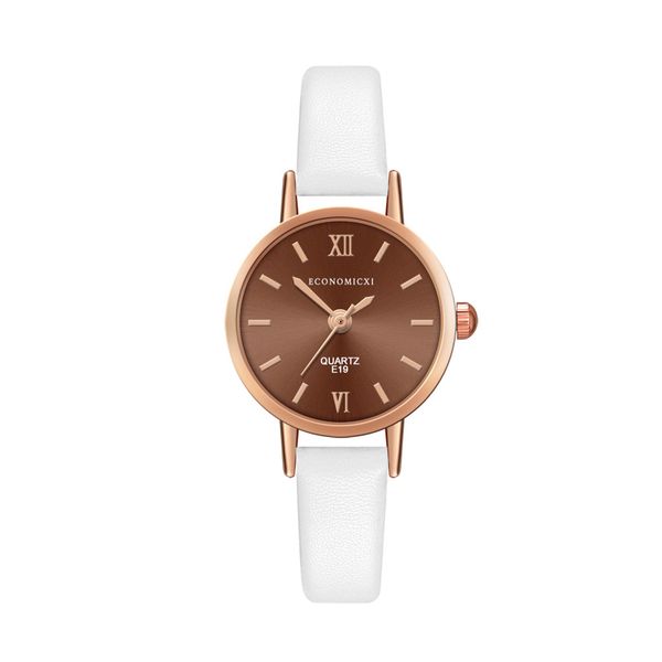 women watch leather strap laides quartz wristwatch casual round rome dial gift dress clock zegarek damski, Slivery;brown
women watch leather strap laides quartz wristwatch casual round rome dial gift dress clock zegarek damski, Slivery;brown