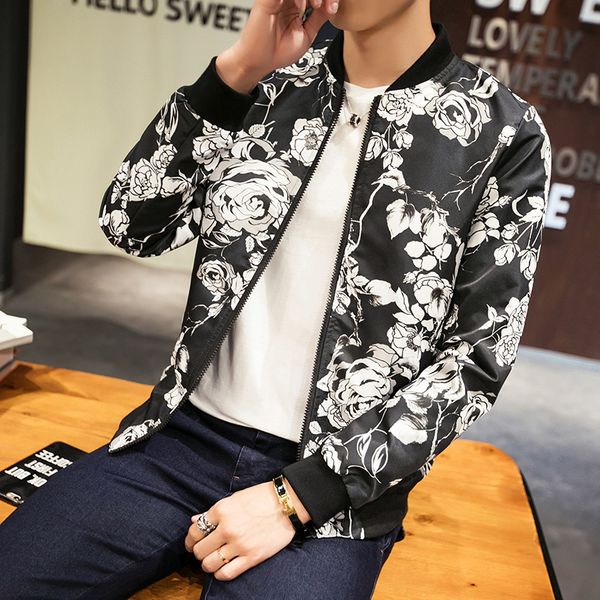 casual hip hop baseball collar fashion flower print jacket streetwear jacket 2019 new loose men's bomber men's, Black;brown
casual hip hop baseball collar fashion flower print jacket streetwear jacket 2019 new loose men's bomber men's, Black;brown
