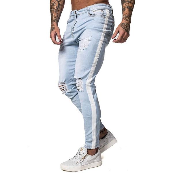 mens washed jeans spring new fashion long zipper pencil pants mens panelled pantalones, Blue
mens washed jeans spring new fashion long zipper pencil pants mens panelled pantalones, Blue