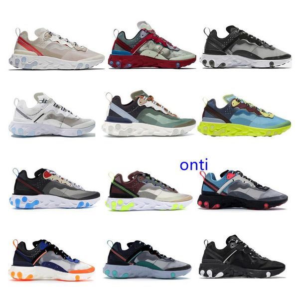 2019 epic react element 87 undercover men running shoes undercover green stripe black women designer shoes sport sneakers 5.5-11
2019 epic react element 87 undercover men running shoes undercover green stripe black women designer shoes sport sneakers 5.5-11